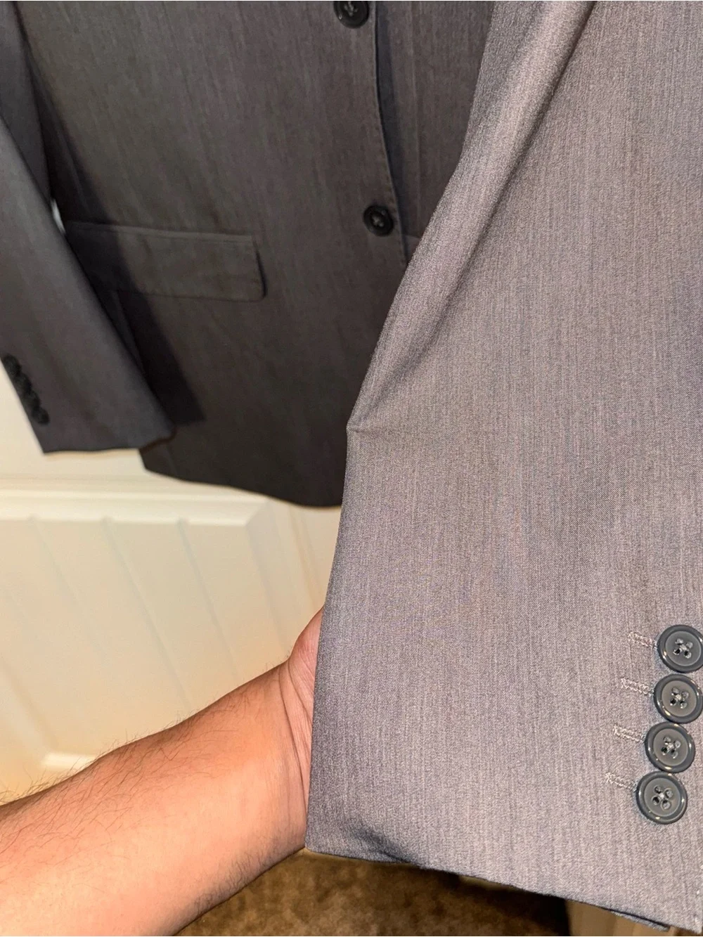Men’s Warehouse 3-Piece Suit – Size 40 Slim - WORN ONCE!